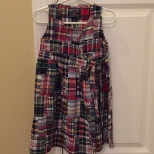 American Living Size 4 Madras Plaid Wrap Dress